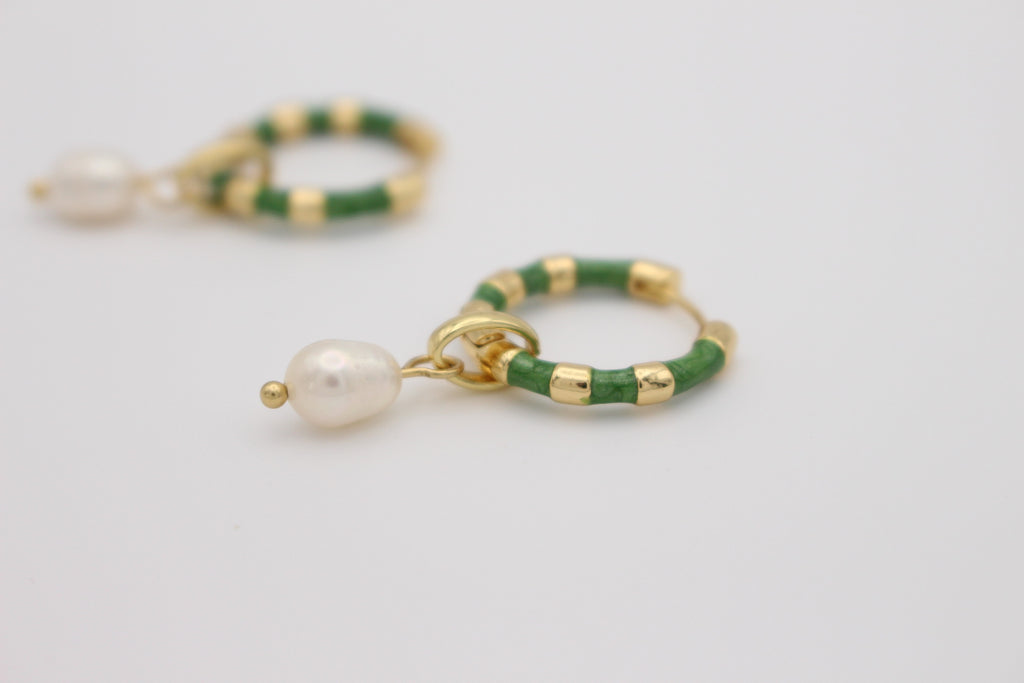 Émeraude Pearl Earrings