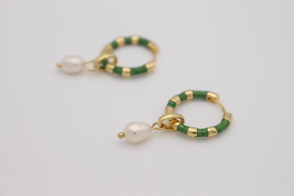 Émeraude Pearl Earrings