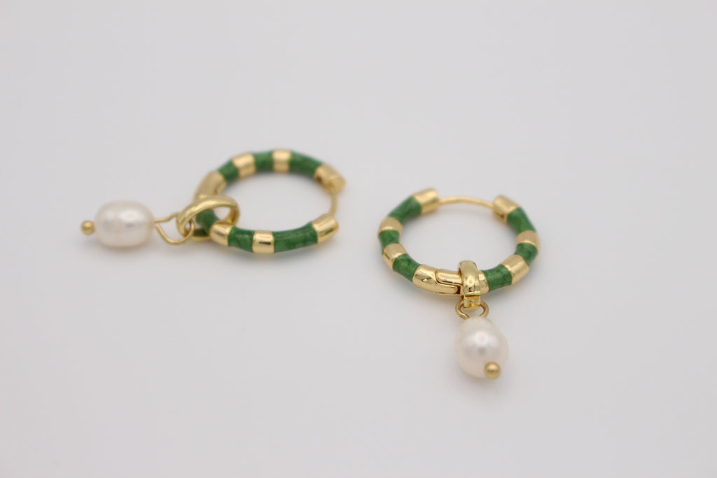 Émeraude Pearl Earrings