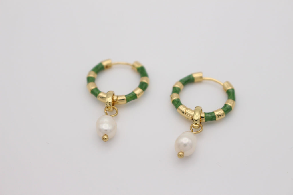 Émeraude Pearl Earrings