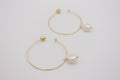 Noémie Pearl Hoop Earrings