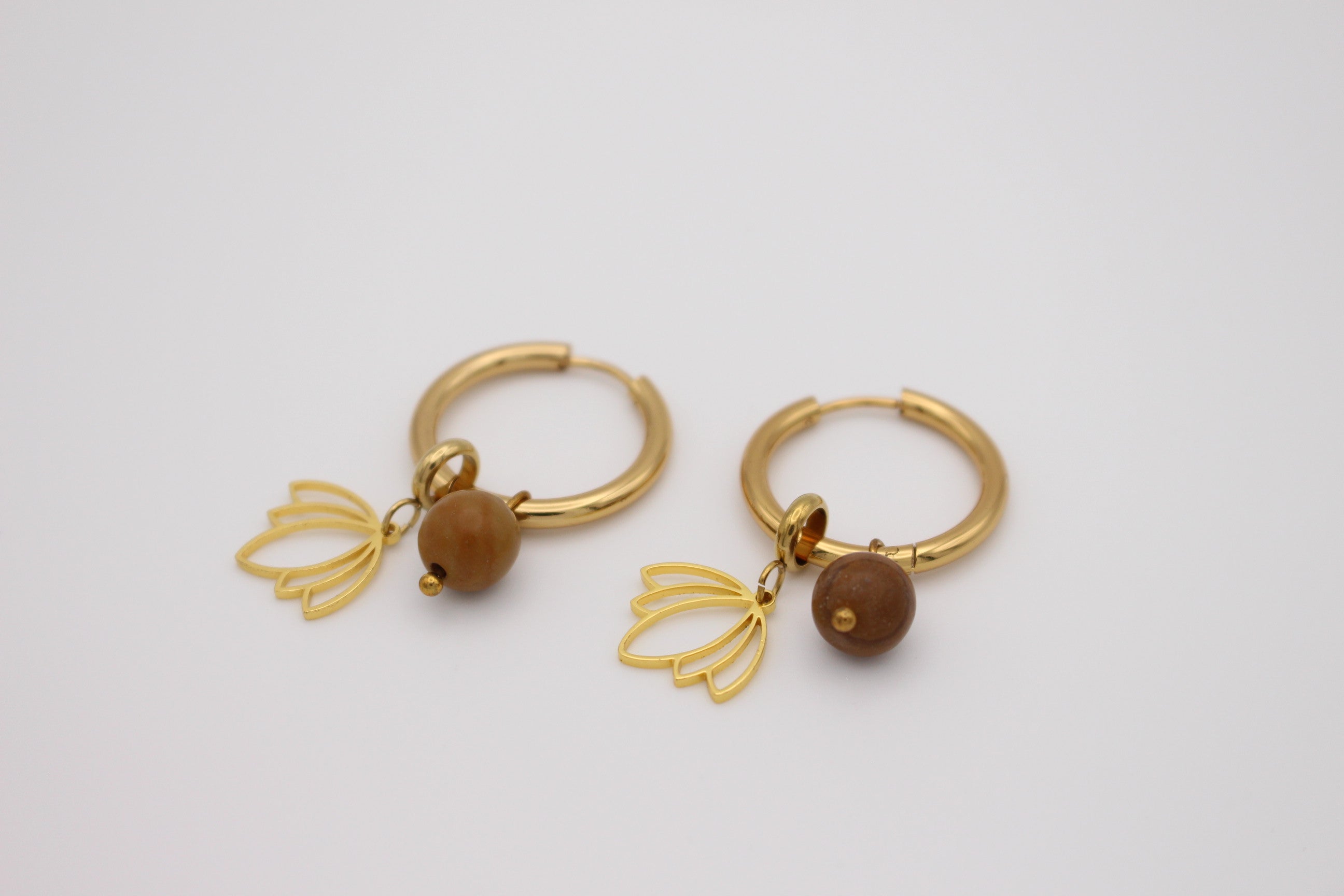 Protea Hoop Earrings