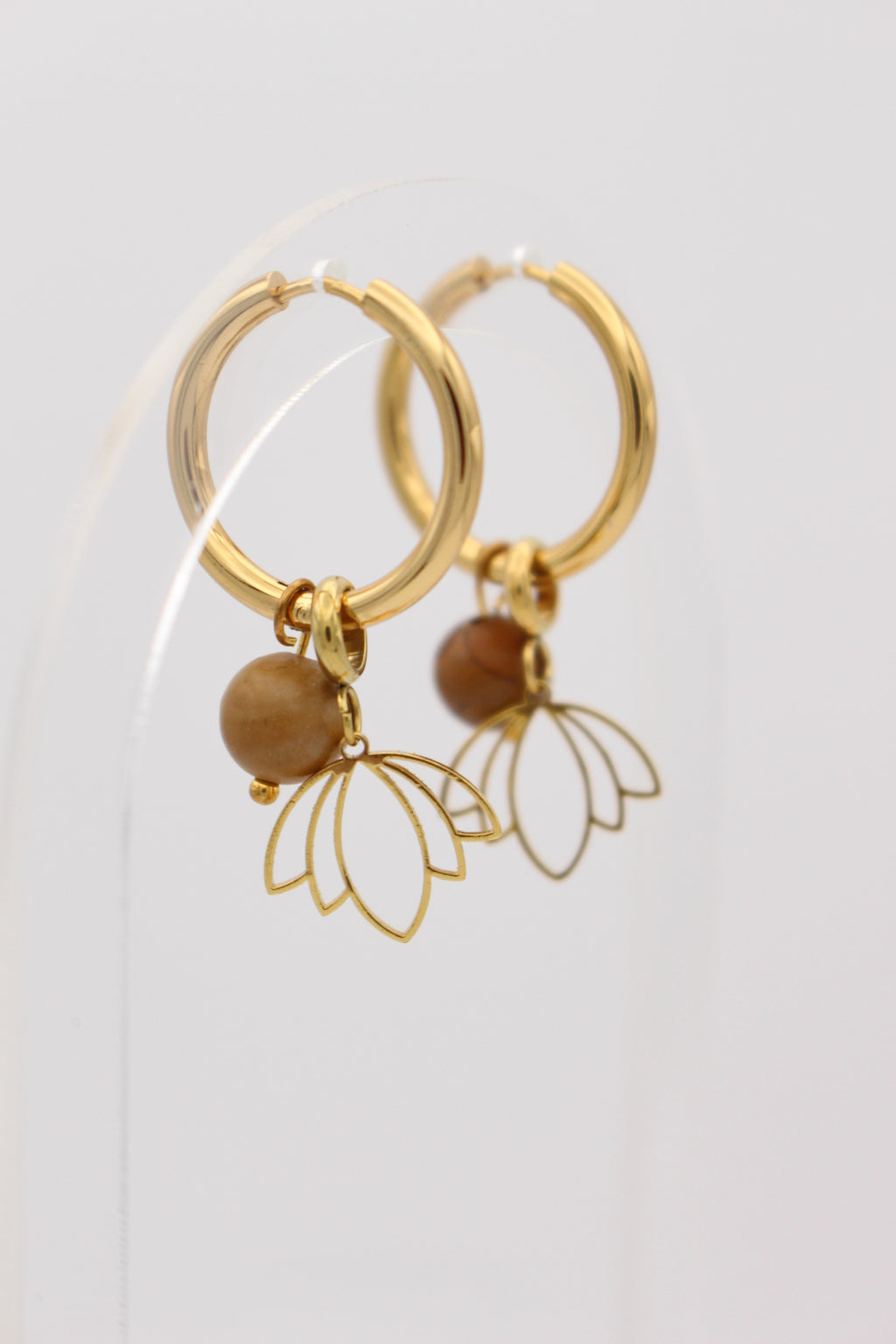 Protea Hoop Earrings