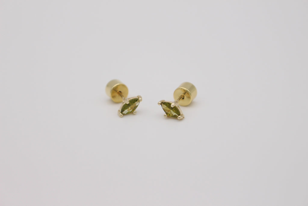 Olivine Stud Earrings