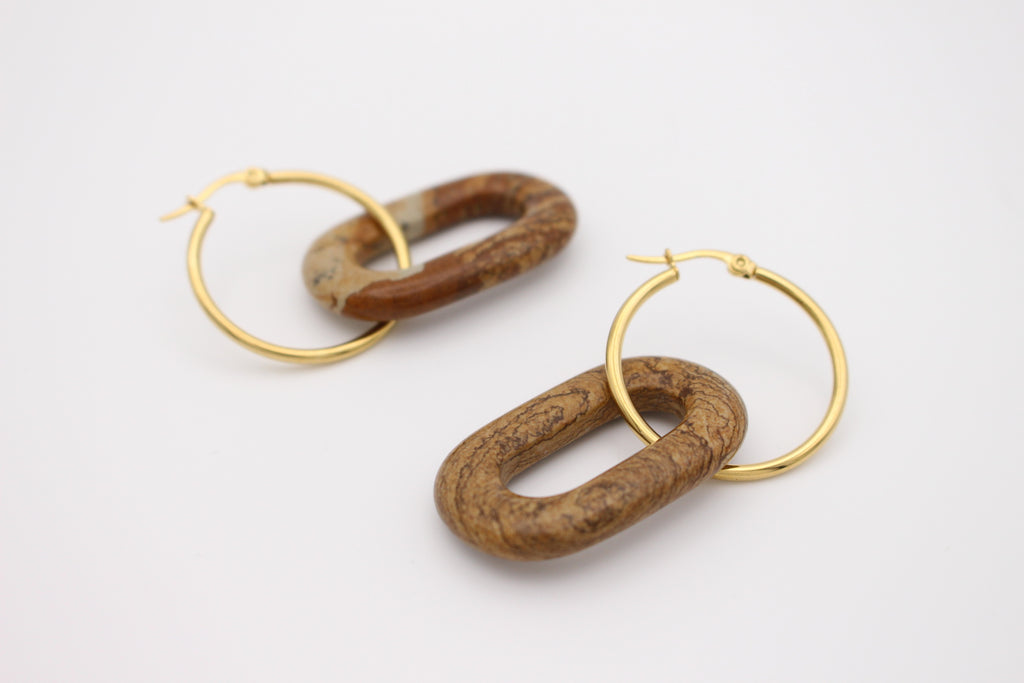 Terra Hoop Earrings