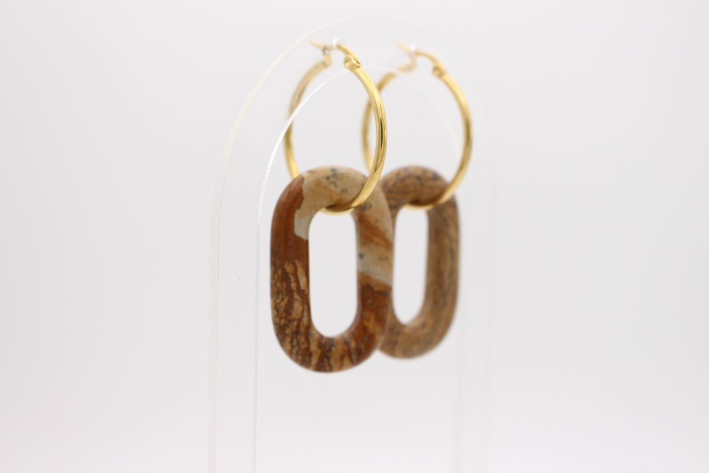 Terra Hoop Earrings