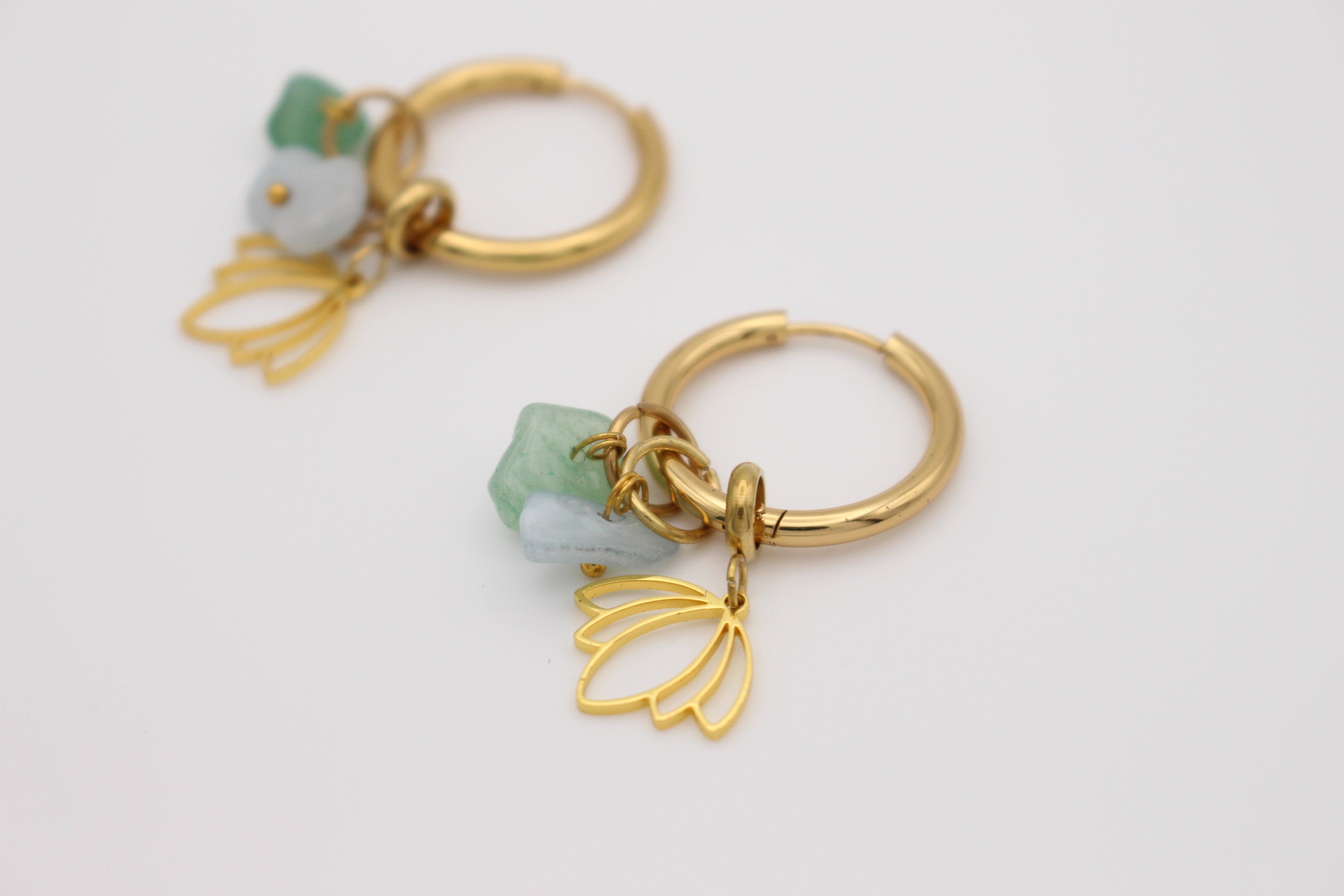 Protea Hoop Earrings