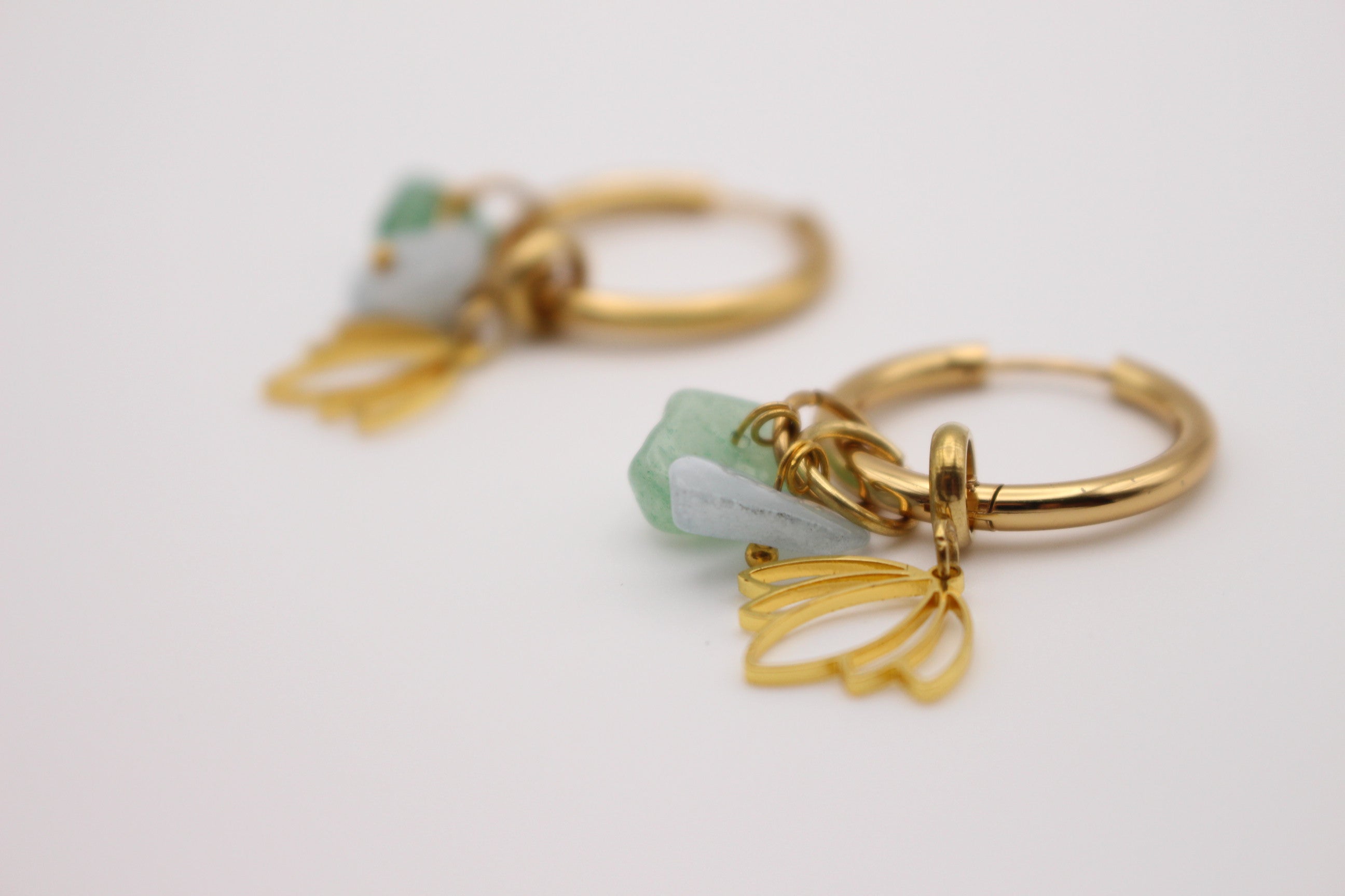 Protea Hoop Earrings