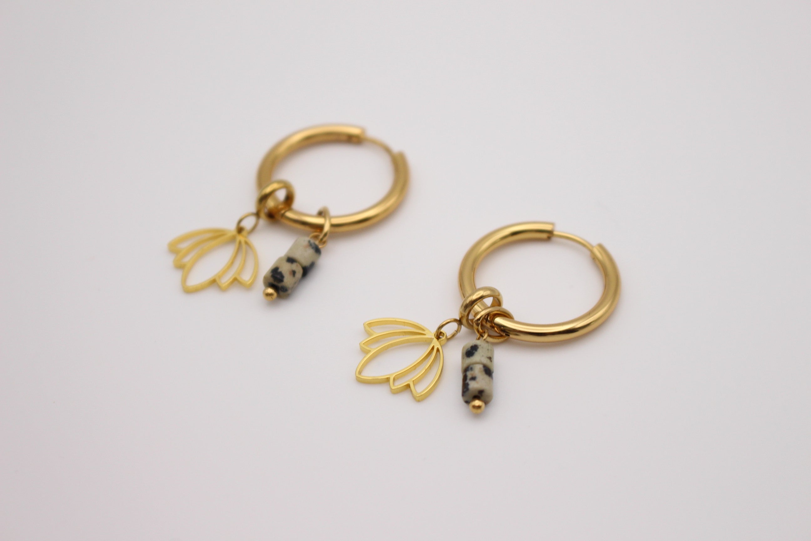 Protea Hoop Earrings