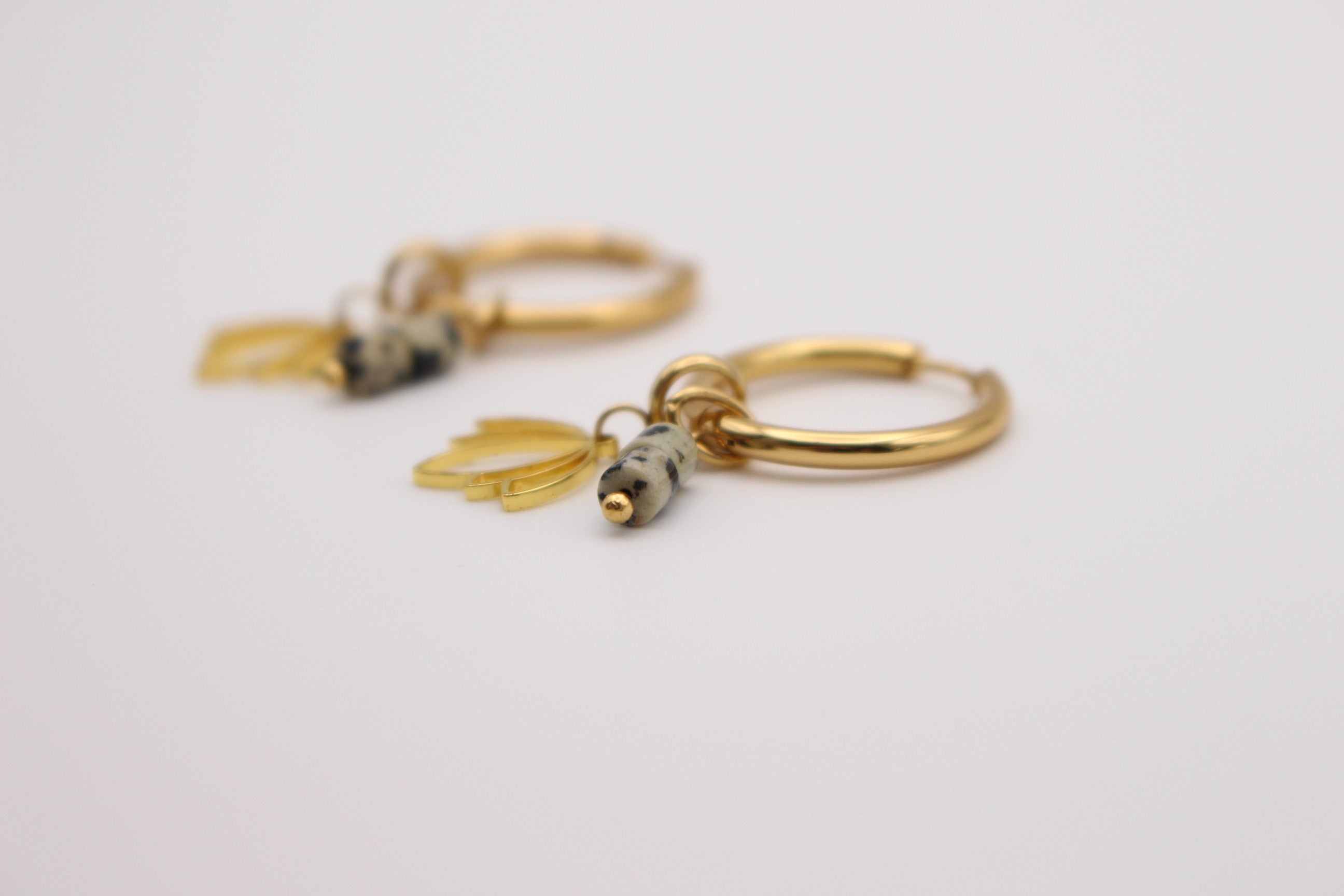 Protea Hoop Earrings