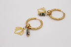 Protea Hoop Earrings